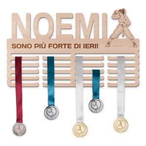 Věšák na medaile - Box, žena